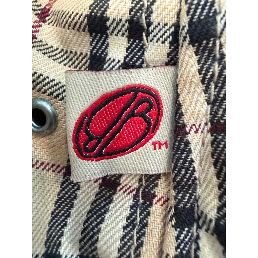 Burberry Style Bucket Hat Unisex XL Tan Plaid Excellent Streetwear Casual